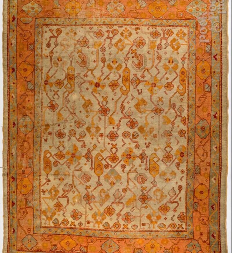 Late 19th century Oushak 11.4 x 9.2