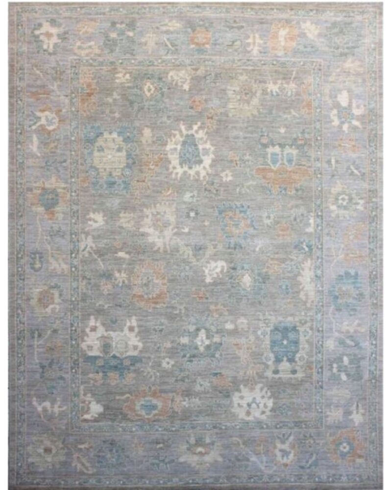 100% Fine Wool Oushak 11.8 x 9.1