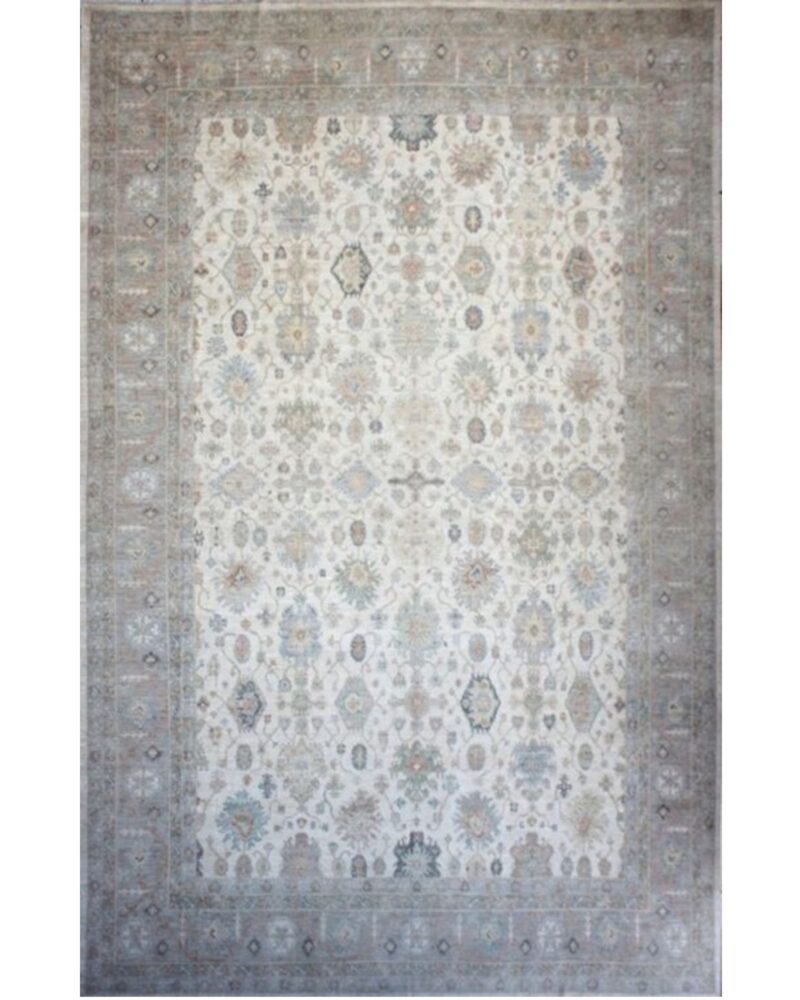 100% Fine Wool Oushak 19.5 x 13.10