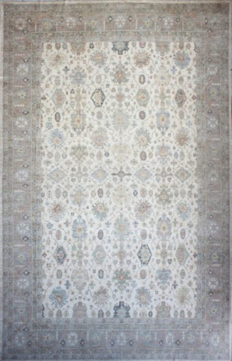 100% Fine Wool Oushak 19.5 x 13.10