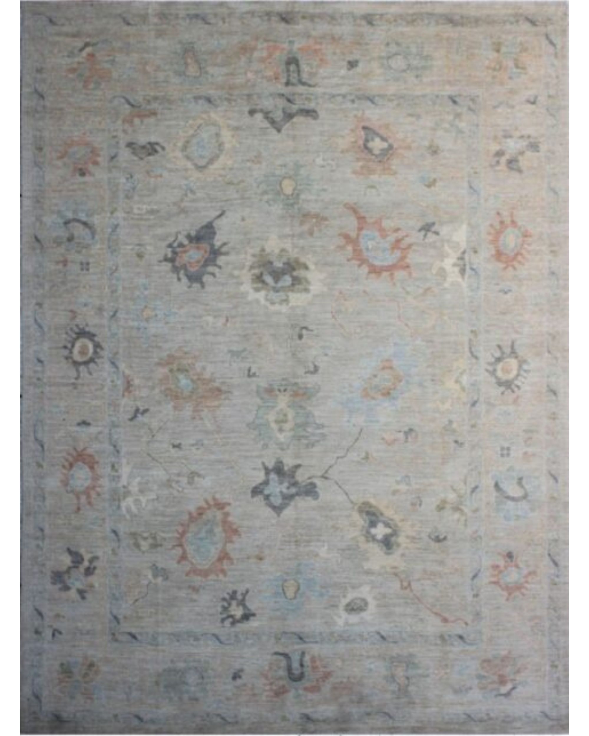 100% Fine Wool Oushak 11.9 x 9