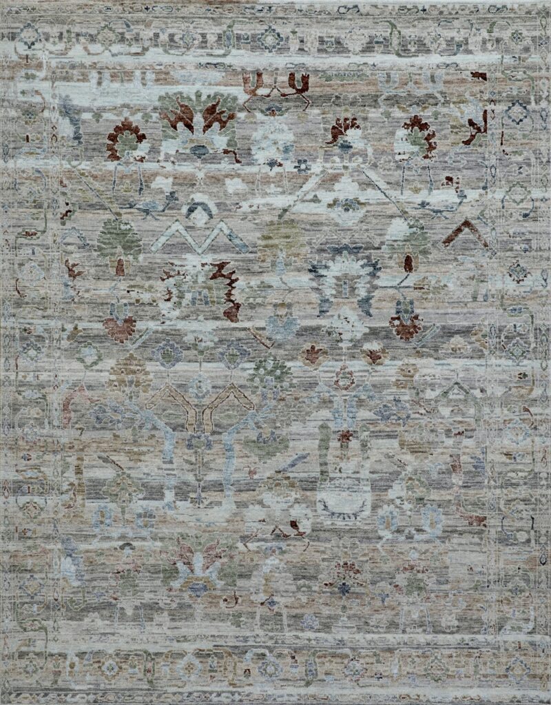 Fine Vintage Modern Oushak 12 x 9