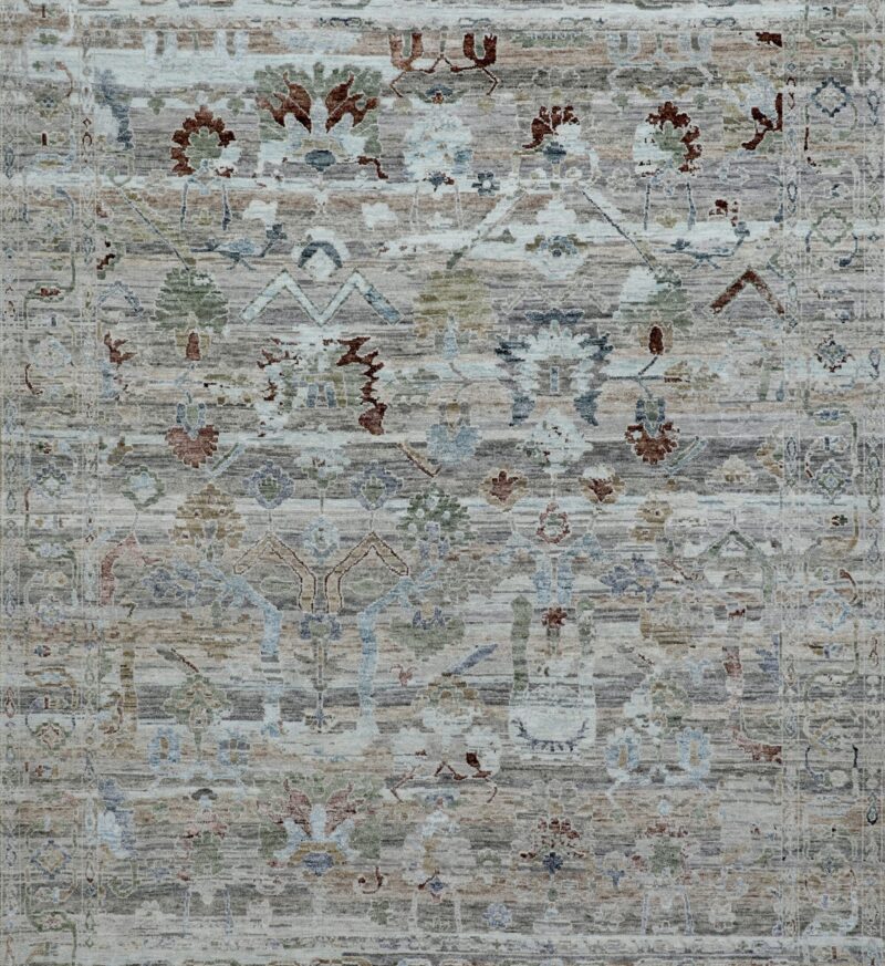Fine Vintage Modern Oushak 12 x 9