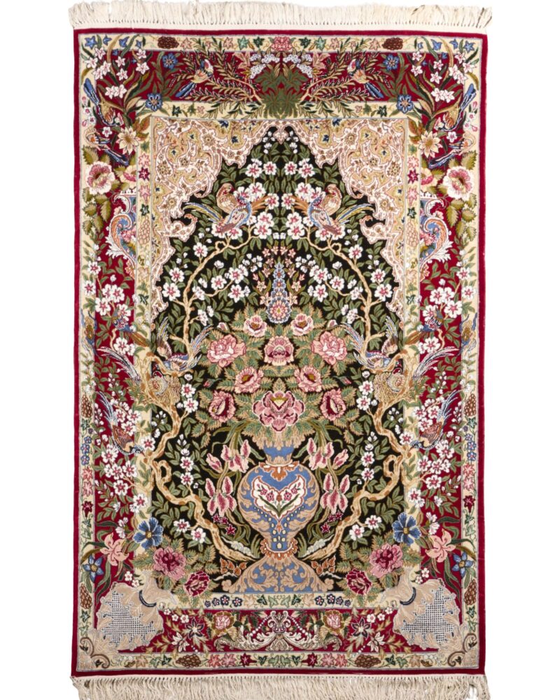 Fine Silk & Wool Persian Isfahan 5.8 x 3.7