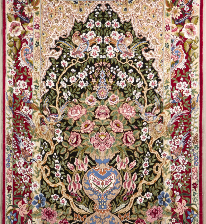 Fine Silk & Wool Persian Isfahan 5.8 x 3.7