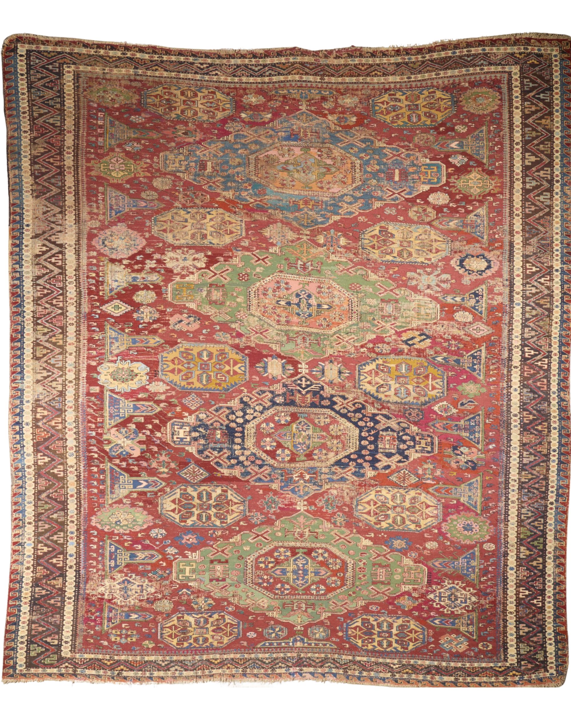 Antique Vintage Sumak 10.9 x 7.10