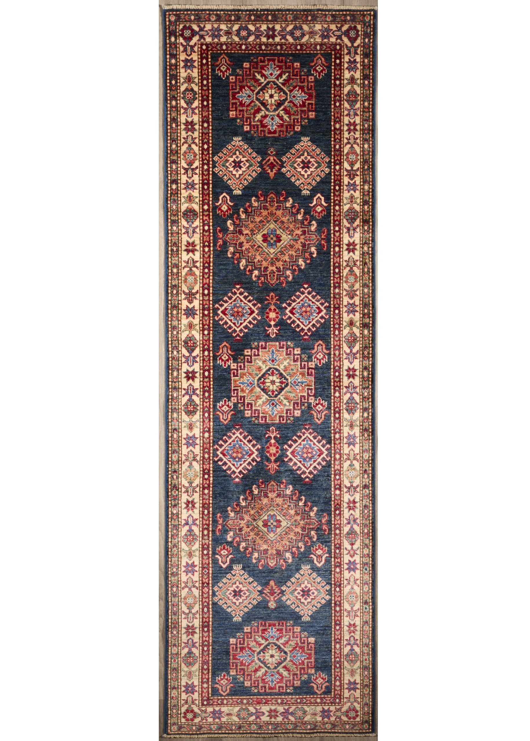 Super Fine Kazak Design 8.8 x 2.7