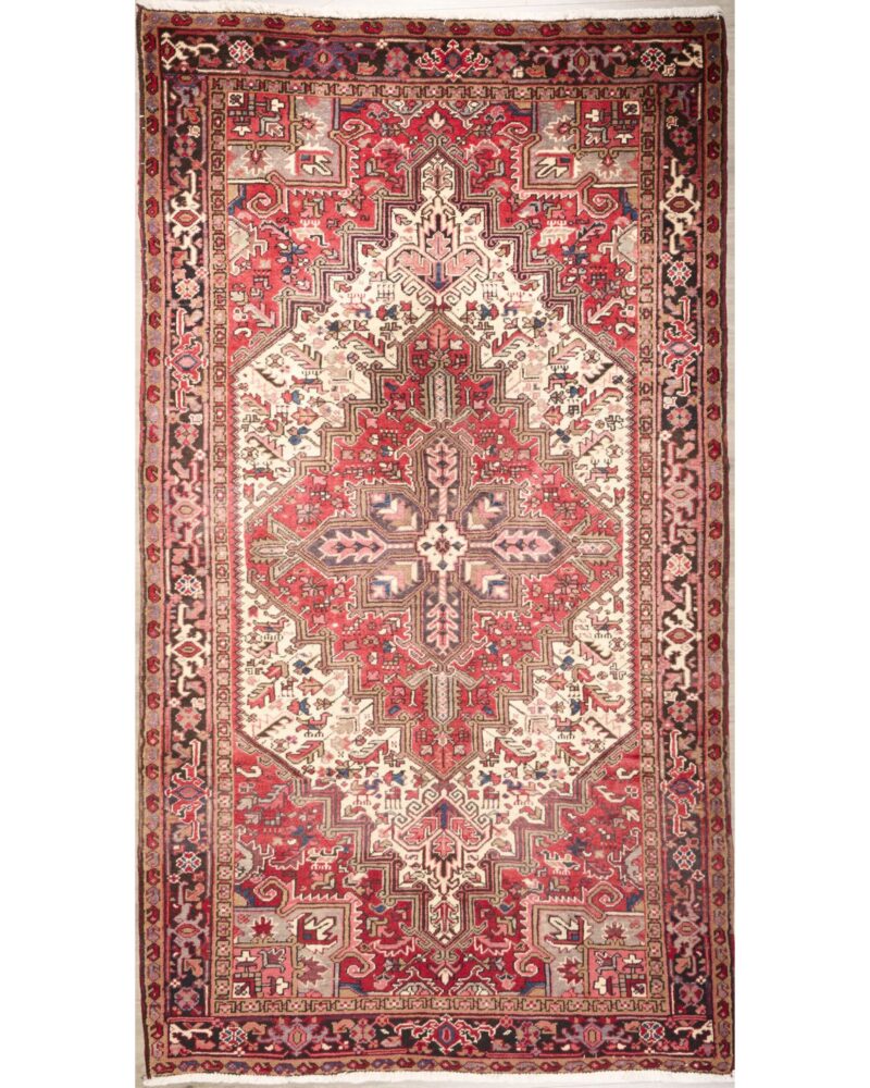 Old Persian Heriz 9.2 x 5.1