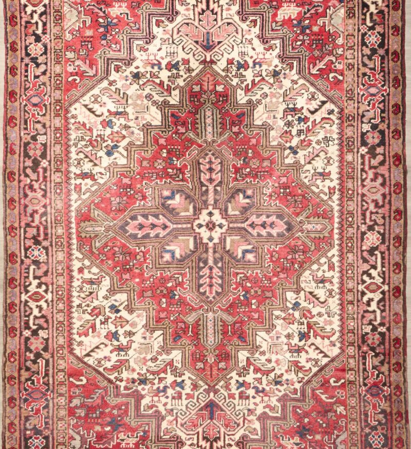 Old Persian Heriz 9.2 x 5.1