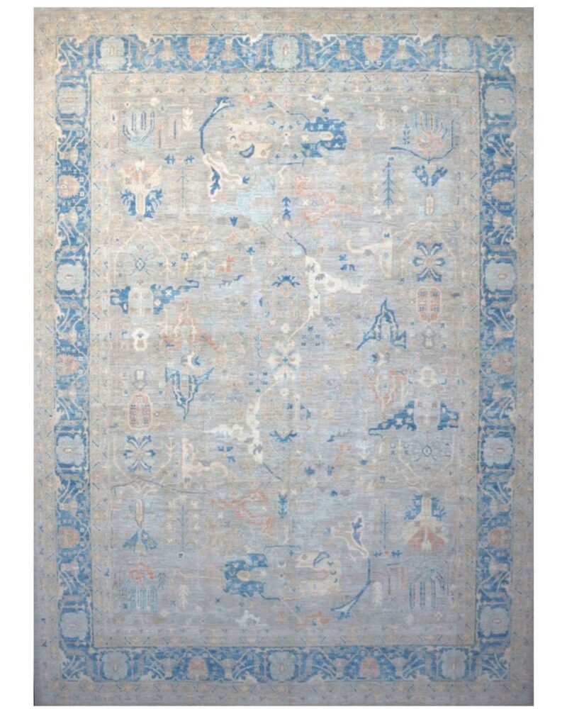 Fine Oushak 100% Mountain Wool 16 x 12