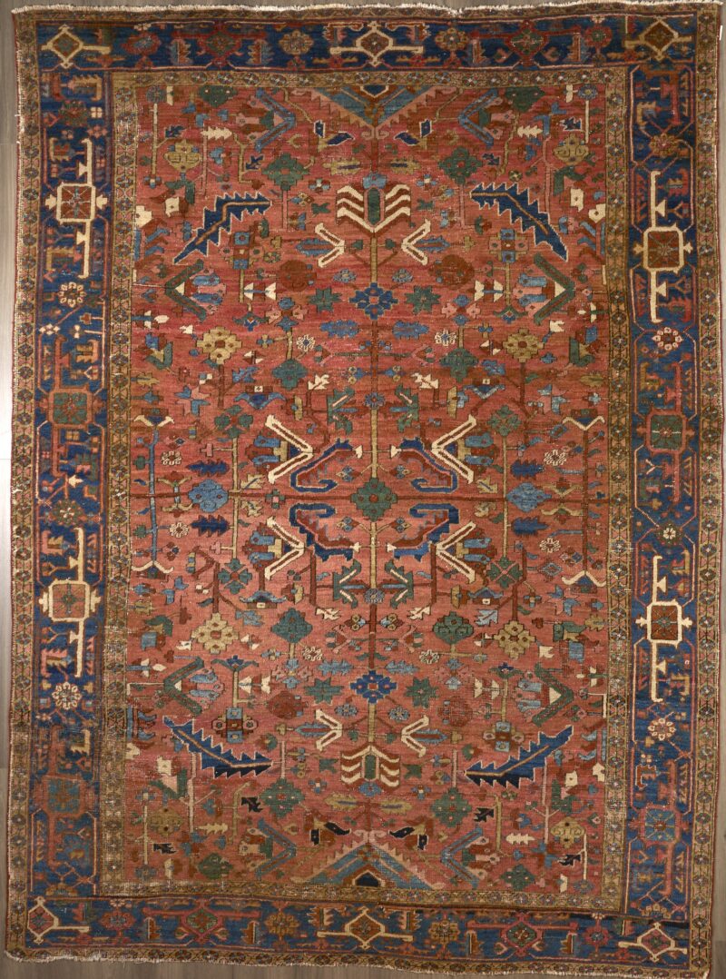 Antique Persian Heriz 12 x 8.8