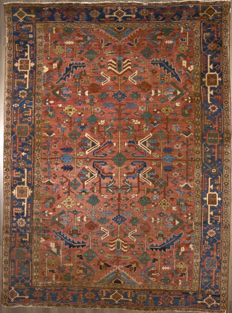 Antique Persian Heriz 12 x 8.8