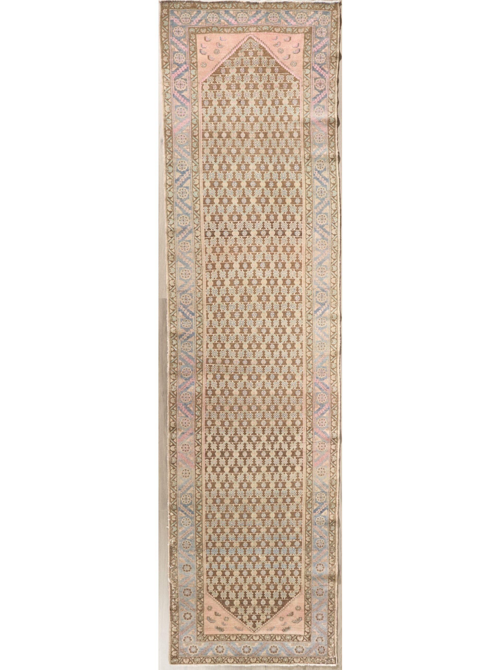 Antique Vintage Persian Hamedan 12.4 x 3.2