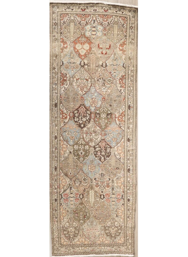 Antique Vintage Persian Bakhtiyari 10 x 3.6
