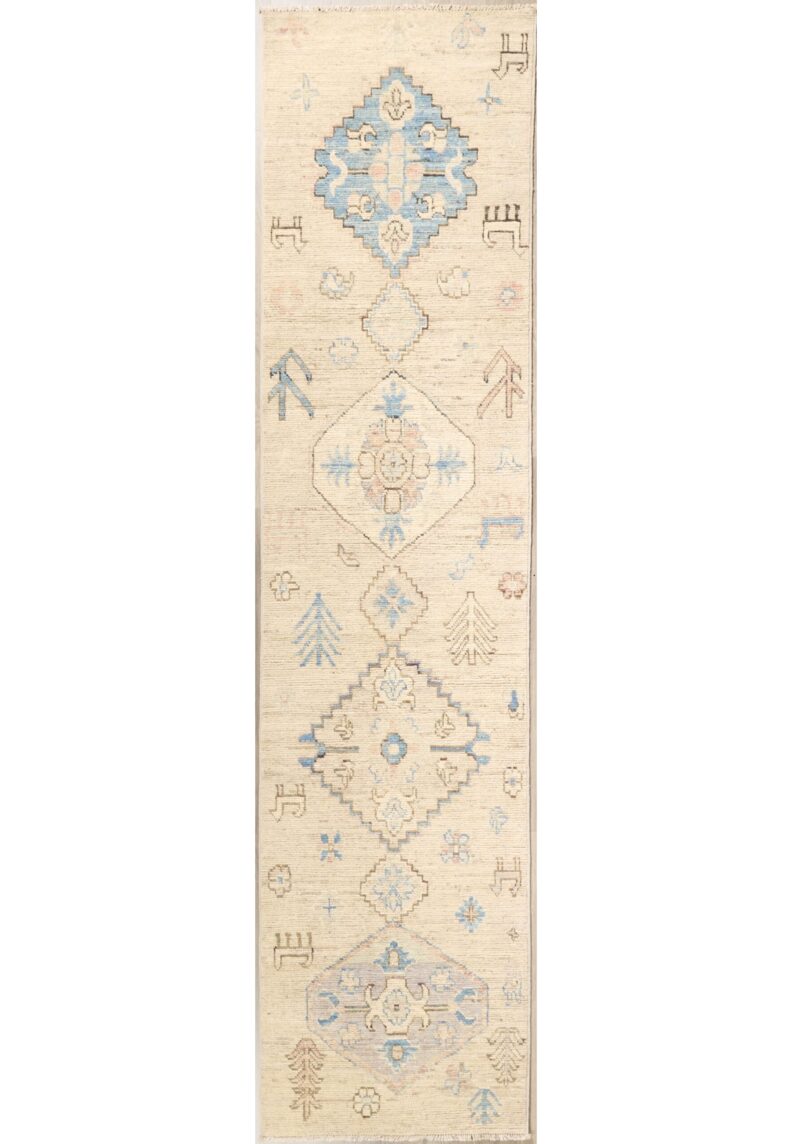 Fine Modern Oushak Design 12 x 3