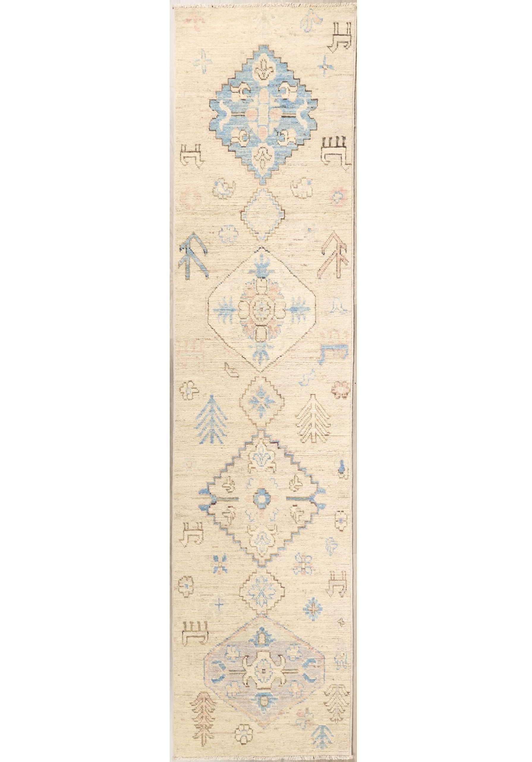 Fine Modern Oushak Design 12 x 3