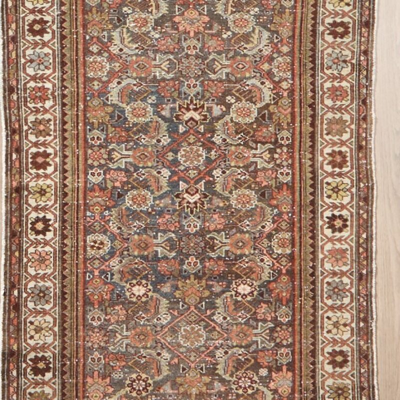 Antique Vintage Hamedan 13.3 x 3.5