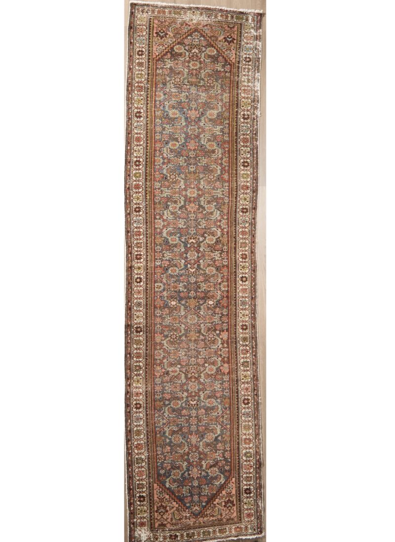 Antique Vintage Hamedan 13.3 x 3.5