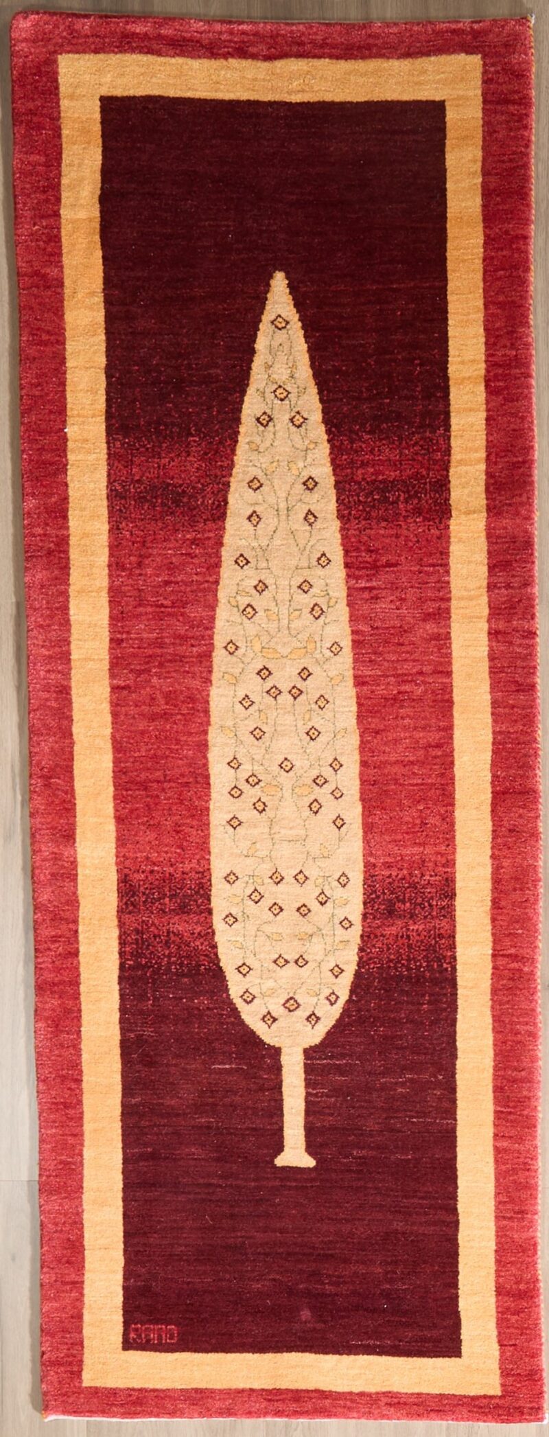 Fine Persian Gabbeh 9.6 x 3.6
