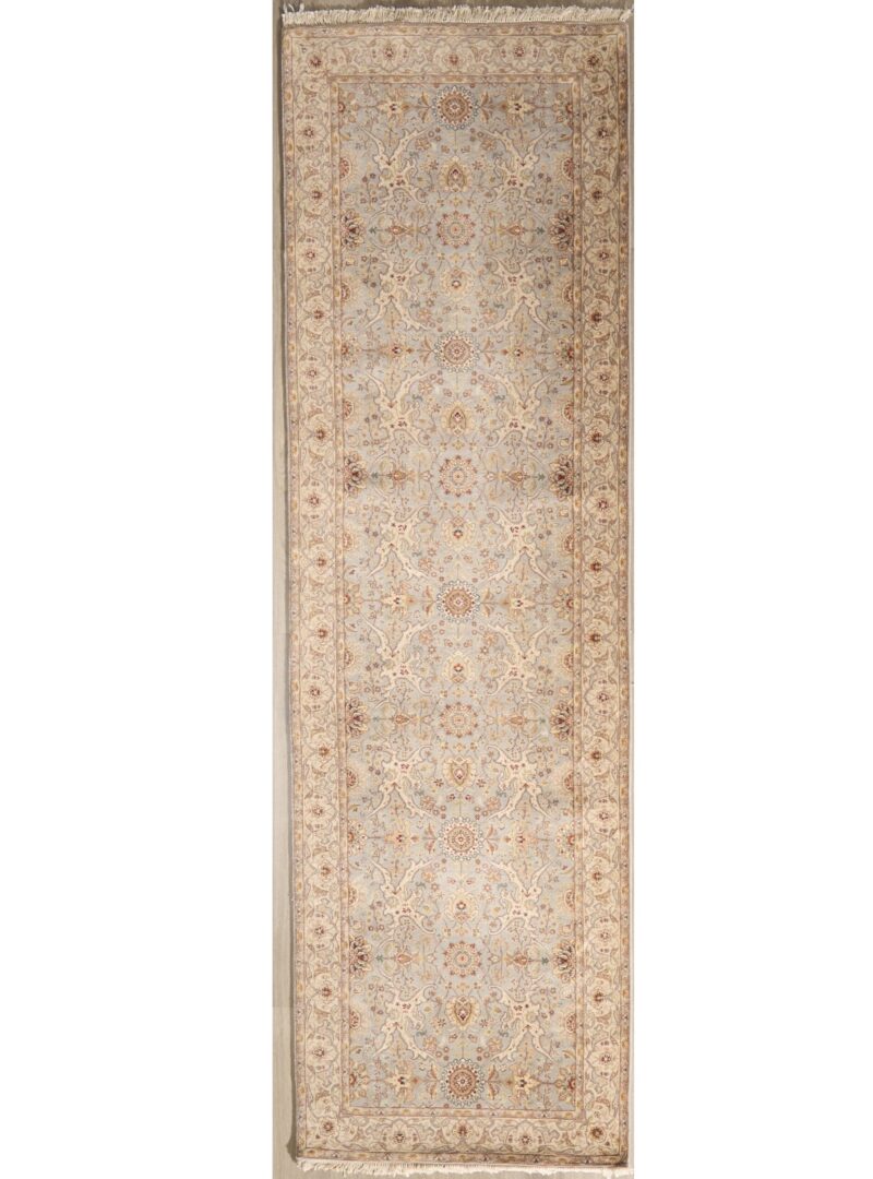 Fine Silk & Wool Tabriz Design 12.8 x 3.6