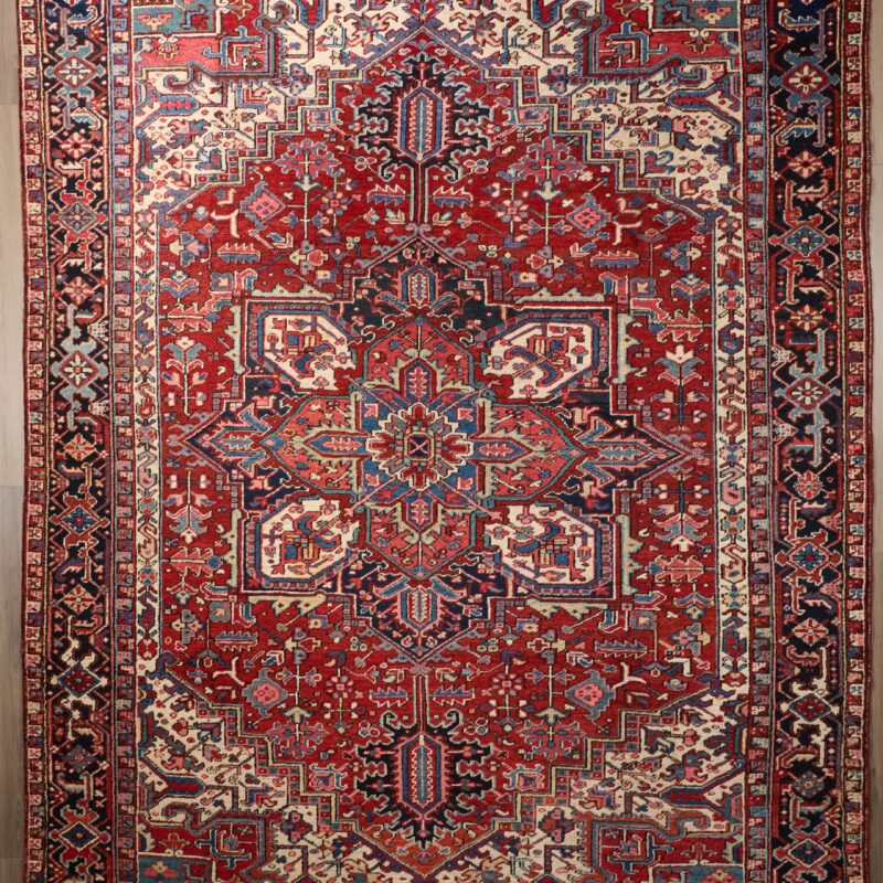 Antique Persian Heriz 12 x 8.9