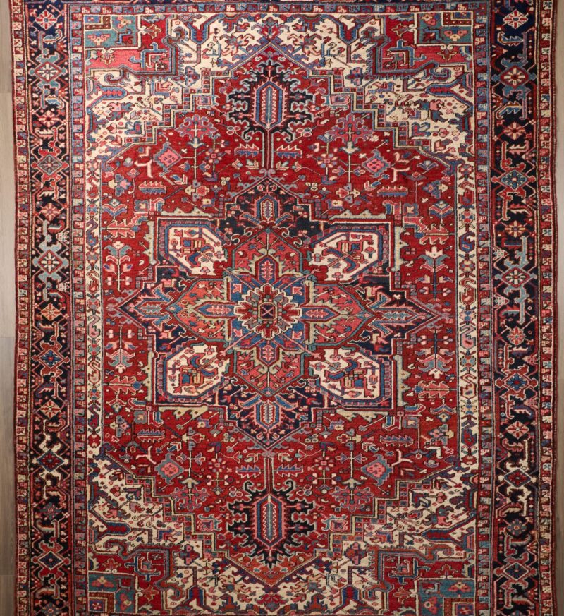 Antique Persian Heriz 12 x 8.9