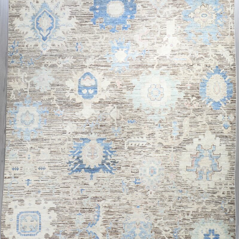 100% Fine Wool Oushak  11.8 x 9.4