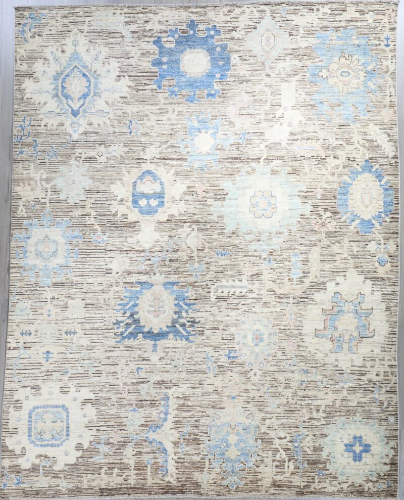 100% Fine Wool Oushak  11.8 x 9.4