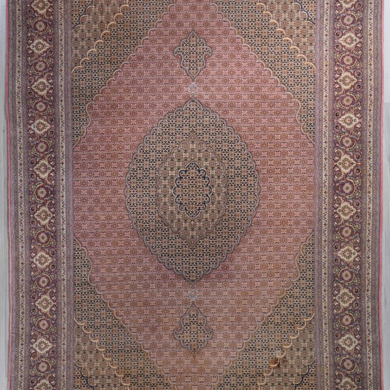 Fine Silk & Wool Persian Tabriz  11.6 x 8.3