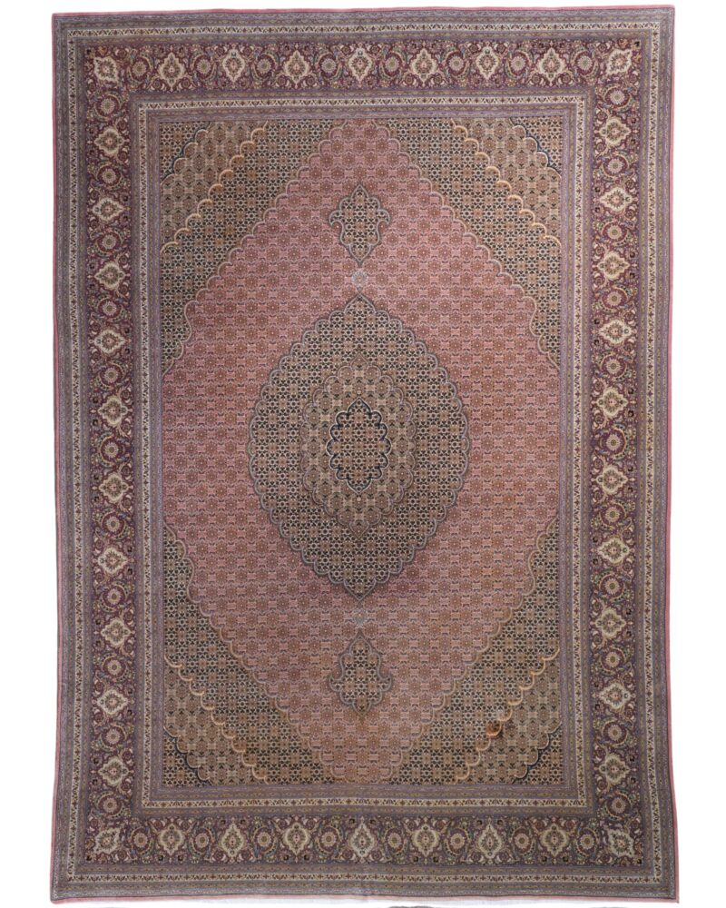 Fine Silk & Wool Persian Tabriz  11.6 x 8.3