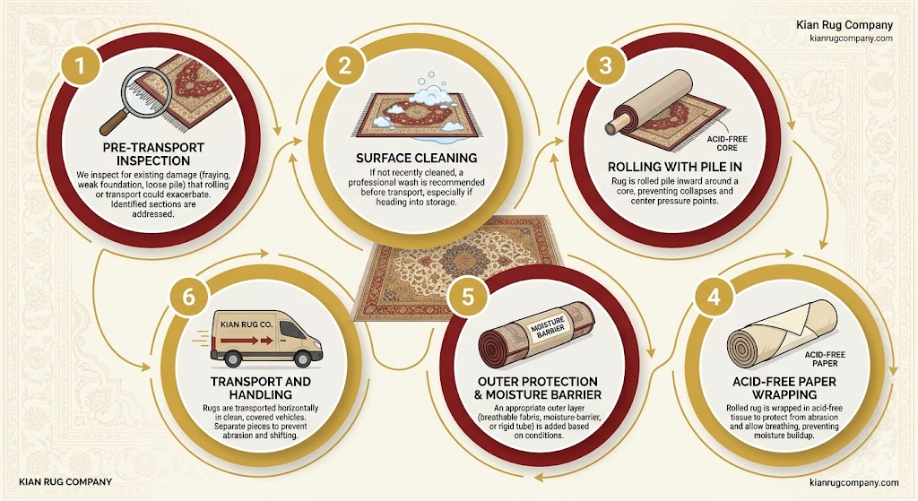 rug packing service