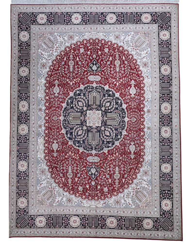 Fine All Silk Sino Isfehan Design 12 x 9