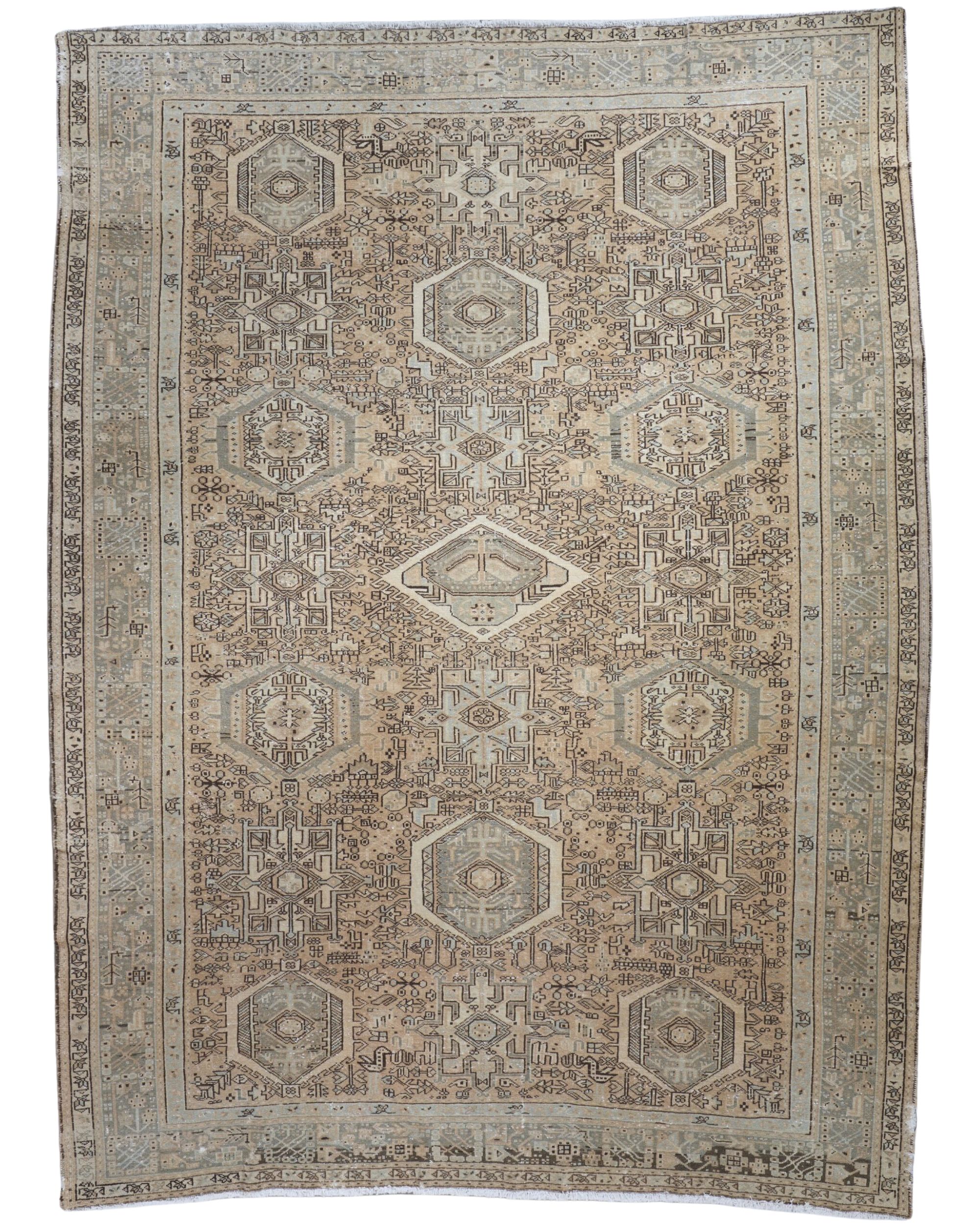 Antique Vintage Persian Karajeh 12 x 9.3