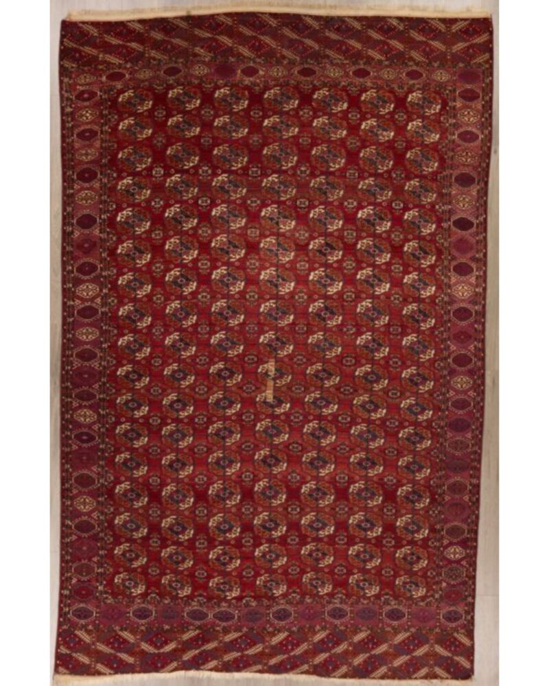 Antique (Late 19th Century) Persian Teke 11,8 x 7.8