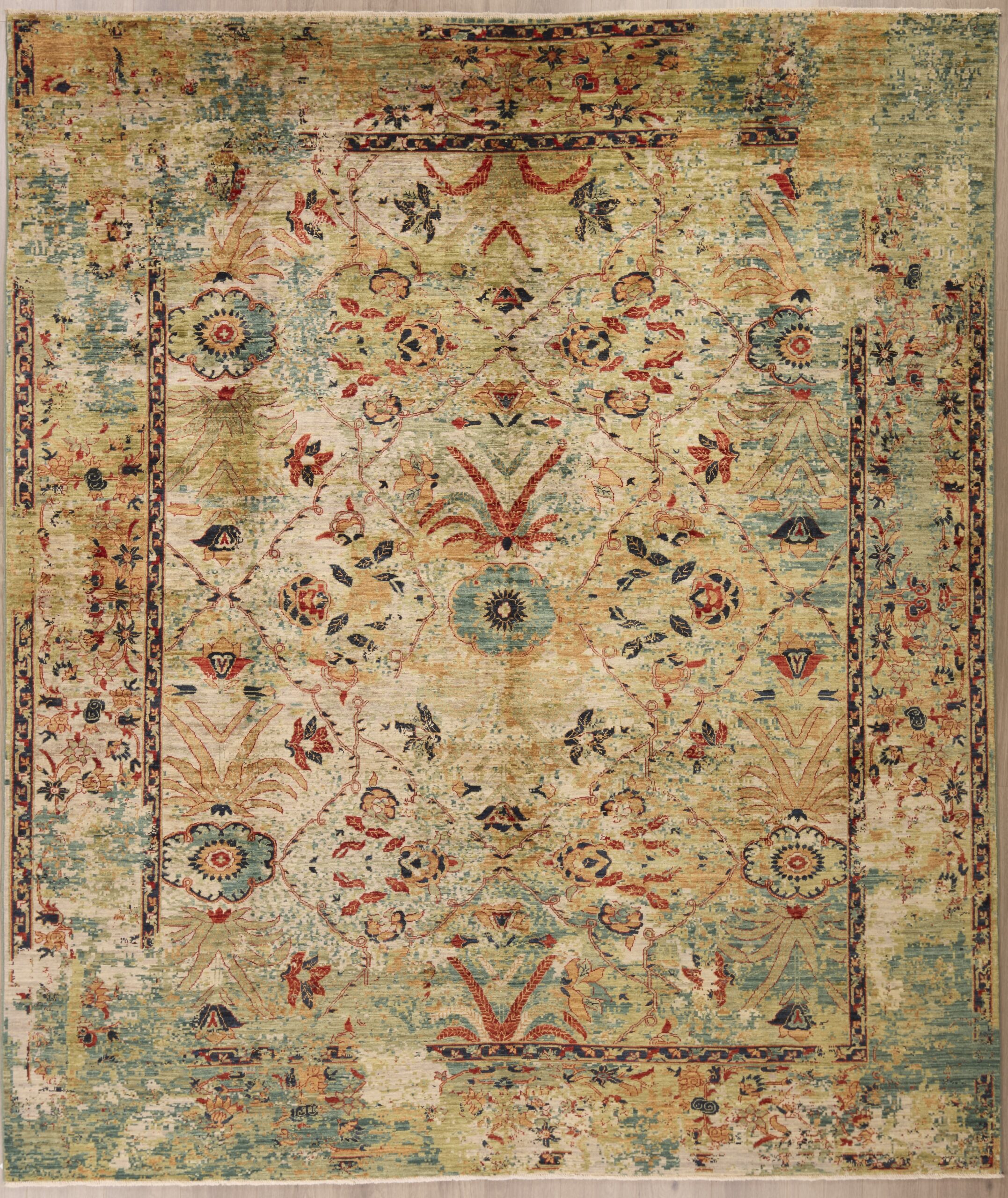 Fine Abstract Modern Sultan Abad Design 10 x 8.2
