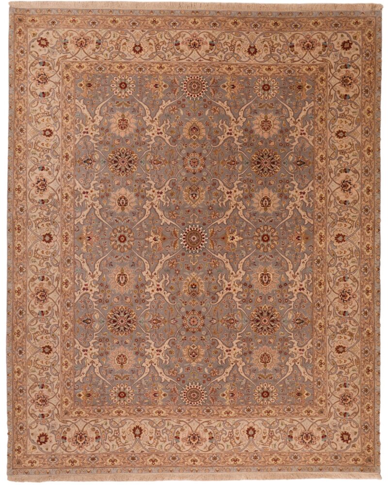 Fine Silk & Wool Tabriz Design 10 x 8
