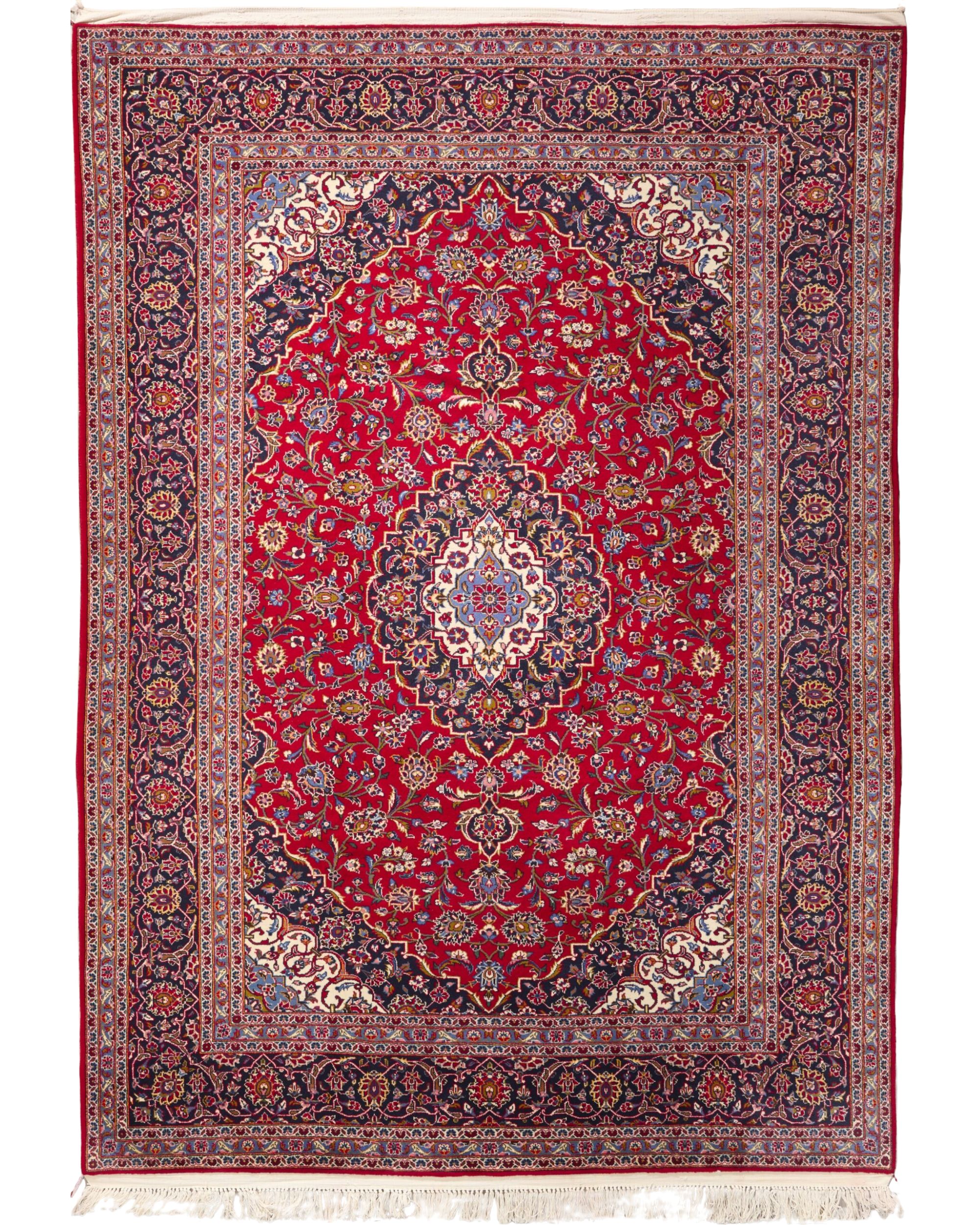 Fine Persian Kashan 11.9 x 8.3