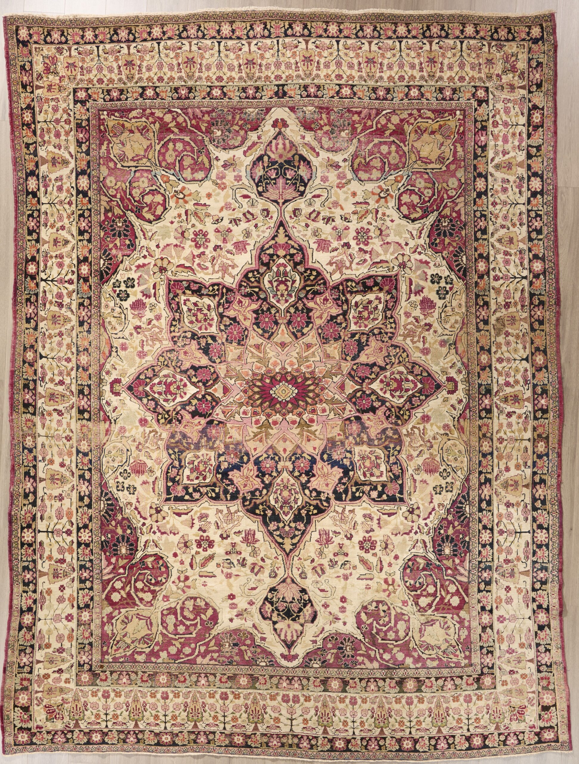 Antique Lavar Kerman 11.3 x 8.9