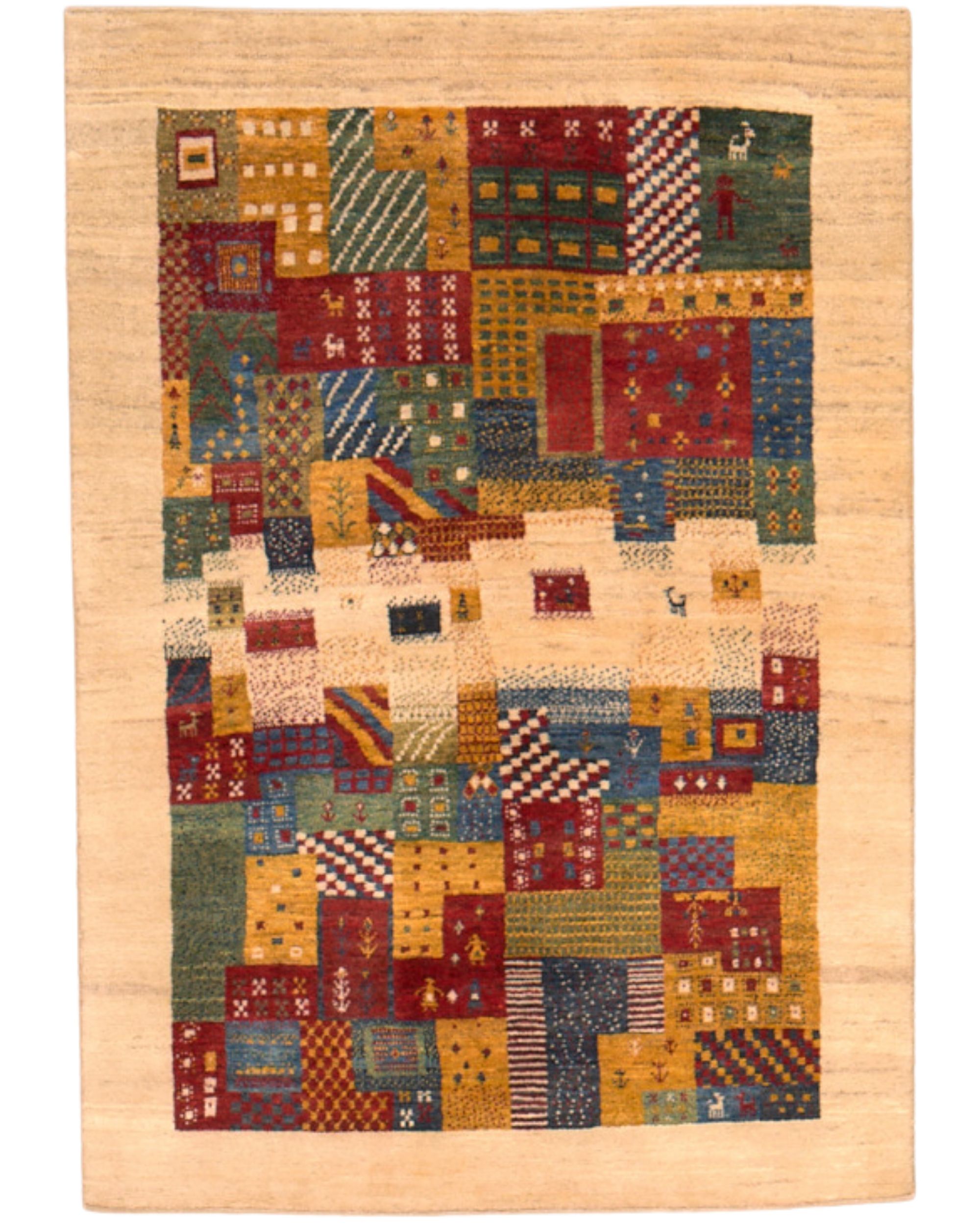 Fine Persian Zolanvari Gabbeh 6.4 x 4.3