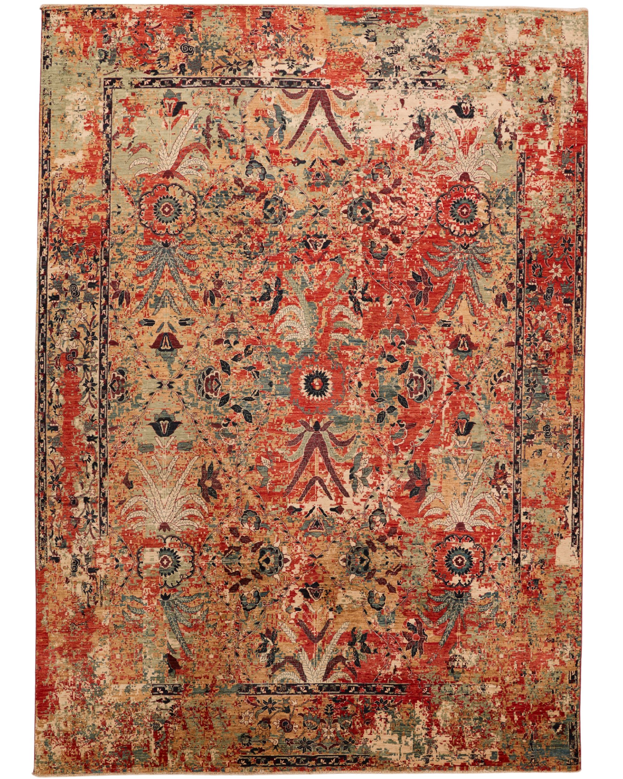 Fine Abstract Tabriz Design 13.2 x 10