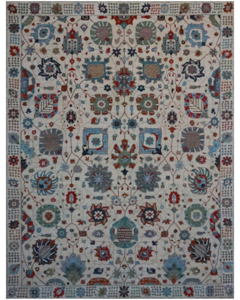 Fine Heriz Design 12 x 9.1