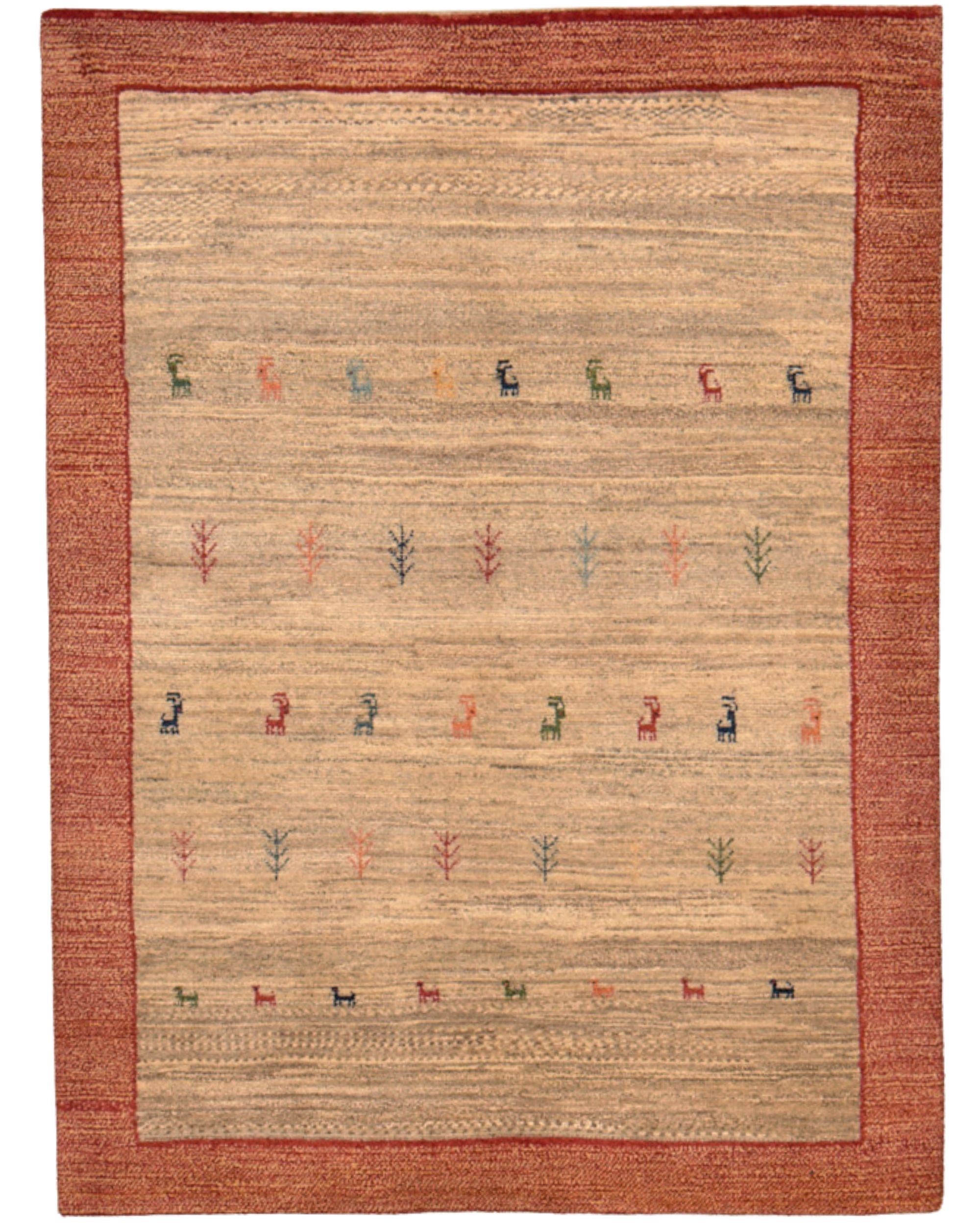 Fine Persian Zolanvari Gabbeh 7 x 5