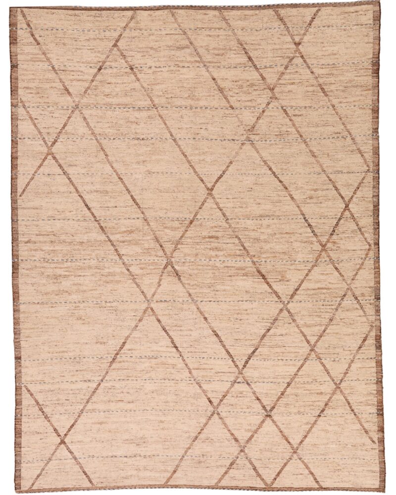 Fine Neutral Modern Moroccan Design 13 x 10.4