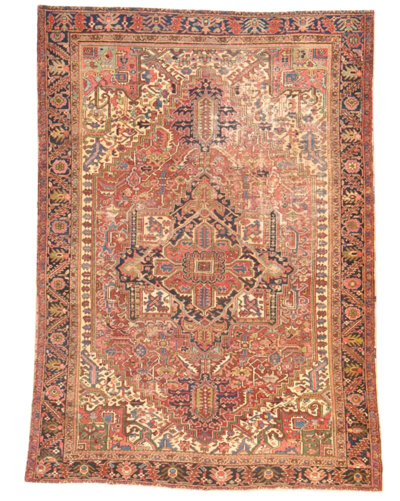 Antique Persian Heriz 12 x 8.2